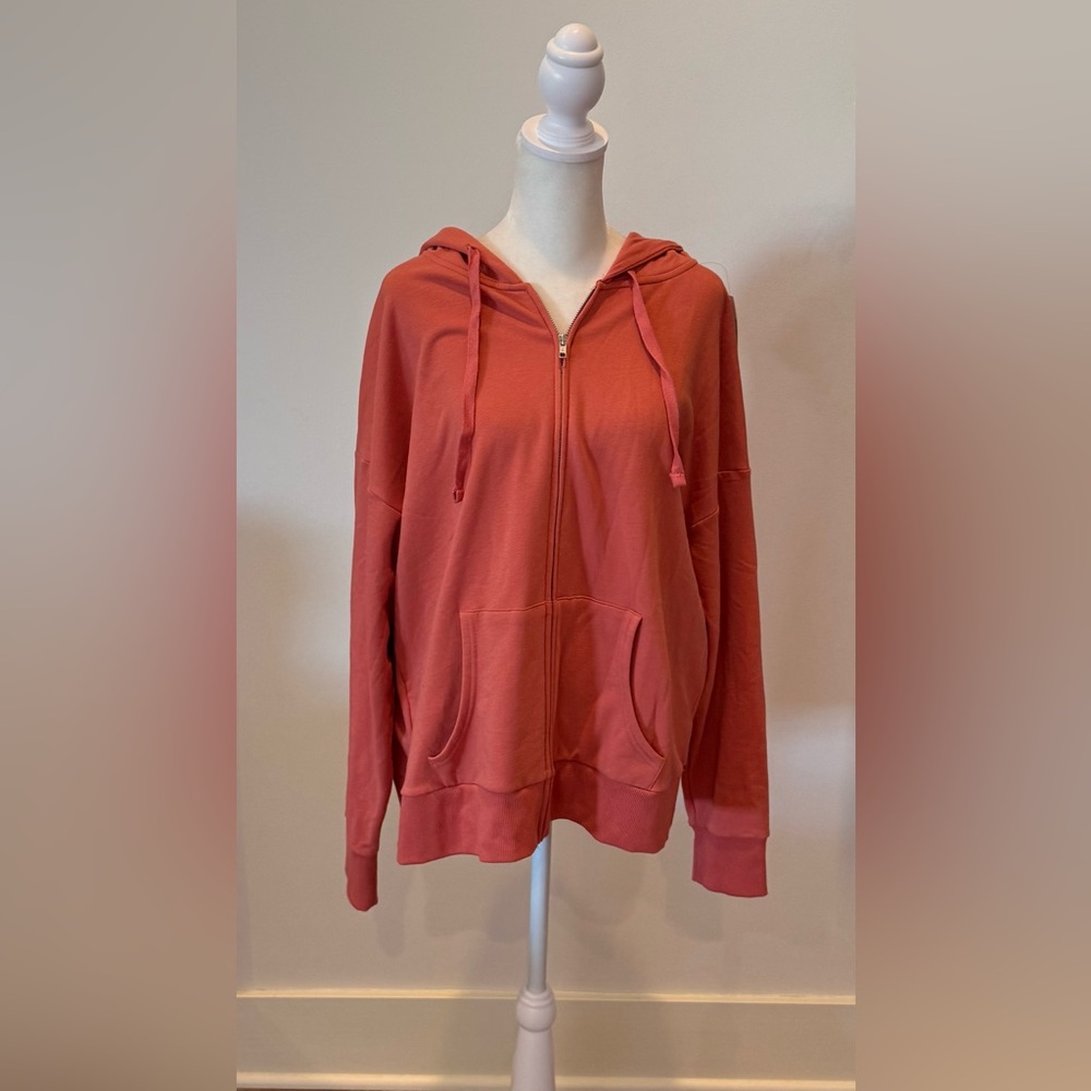 Time and Tru Women's Coral Zip-Up Jacket
